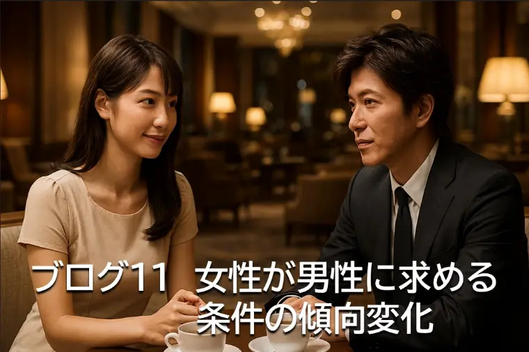 ブログ11　女性が男性に求める条件の傾向変化