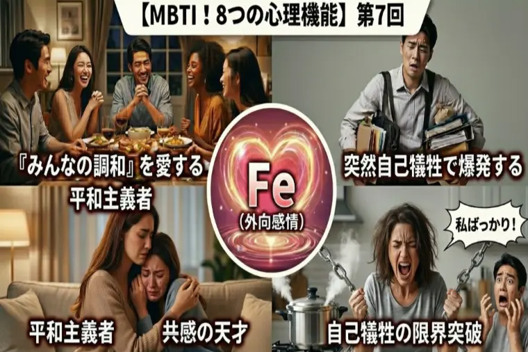 【MBTI】Fe：平和主義者が突然自己犠牲で爆発する訳