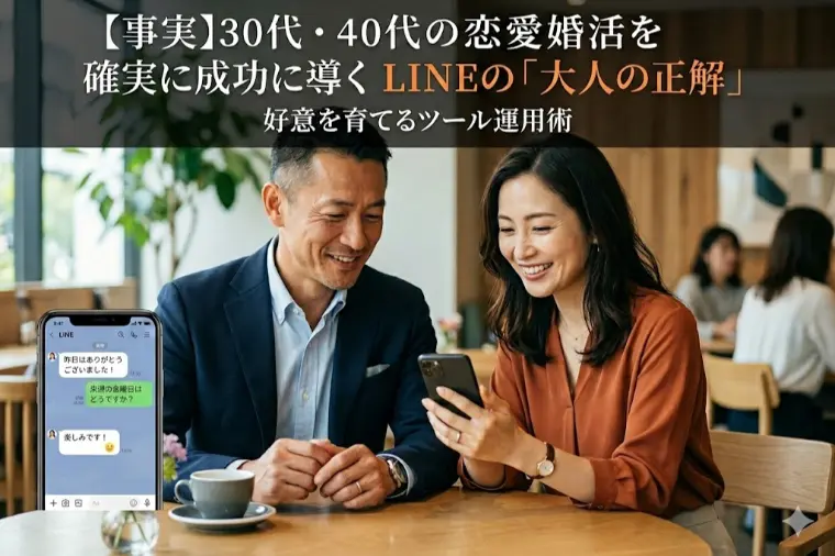 【事実】30代40代の恋愛婚活を確実に成功に導くLINE