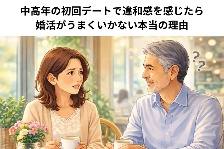 初回デートの違和感：中高年婚活のコツ