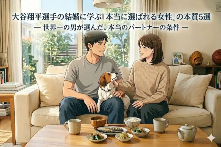 保存版　大谷翔平選手の結婚に学ぶ 本当に選ばれる女性とは