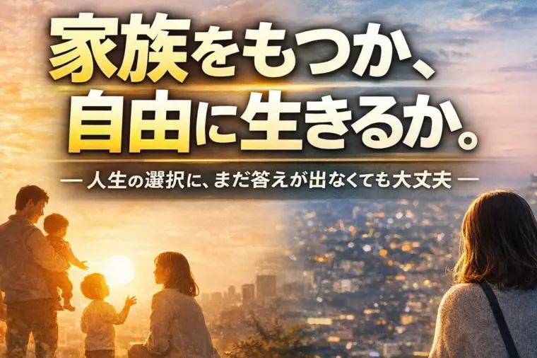家族をもつか、自由に生きるか。