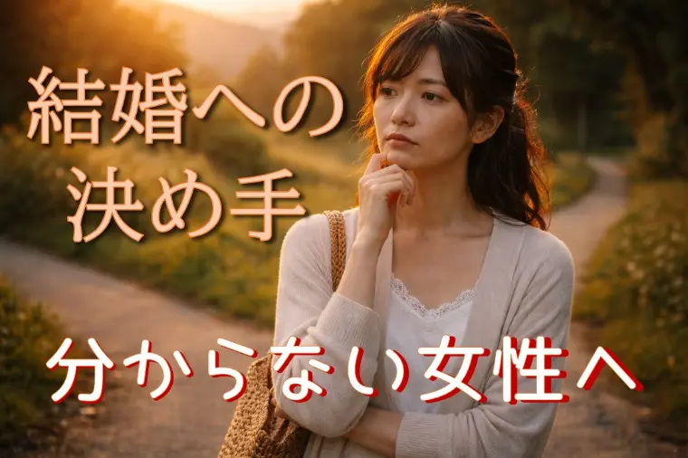 結婚の決め手が分からなくなった時に読む話