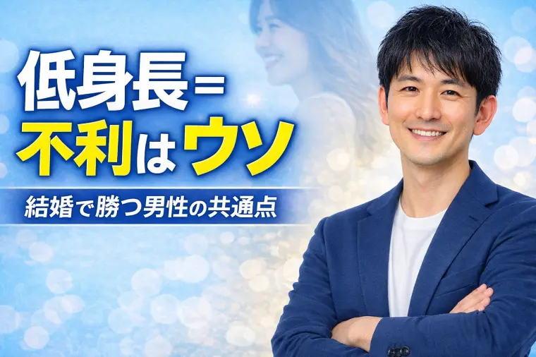 低身長は不利じゃない。結婚で“逆転する男性”の共通点