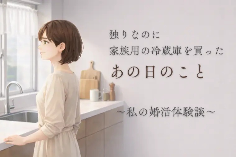 独りなのに、家族用の冷蔵庫を買ったあの日のこと