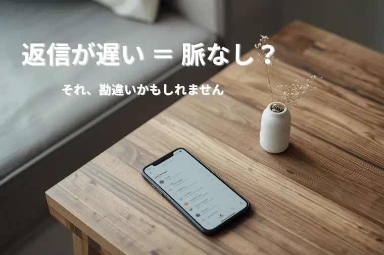 返信速度と相手の気持ちは比例しない