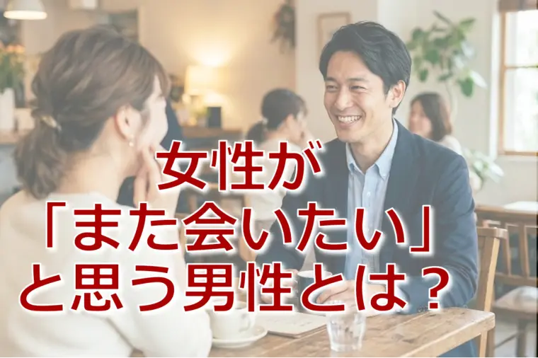 婚活で女性が「また会いたい」と思う男性とは？