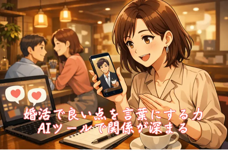 婚活で良い点を言葉にする力、AIツールで関係が深まる