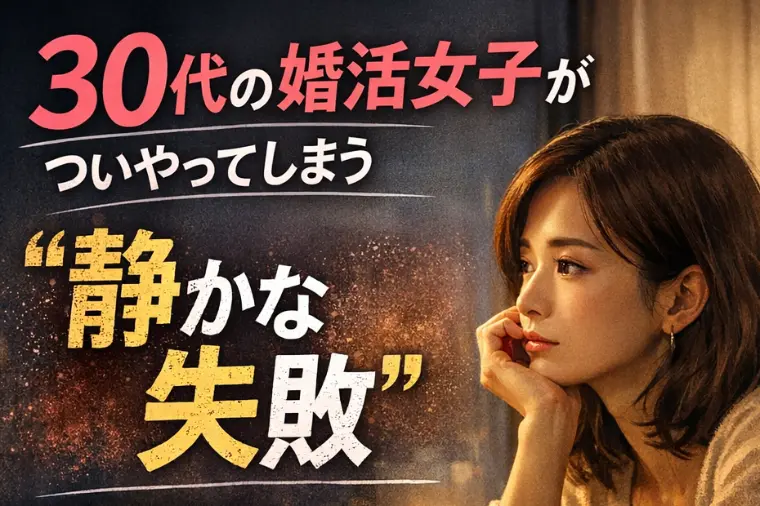 30代の婚活女子がついやってしまう『静かな失敗』
