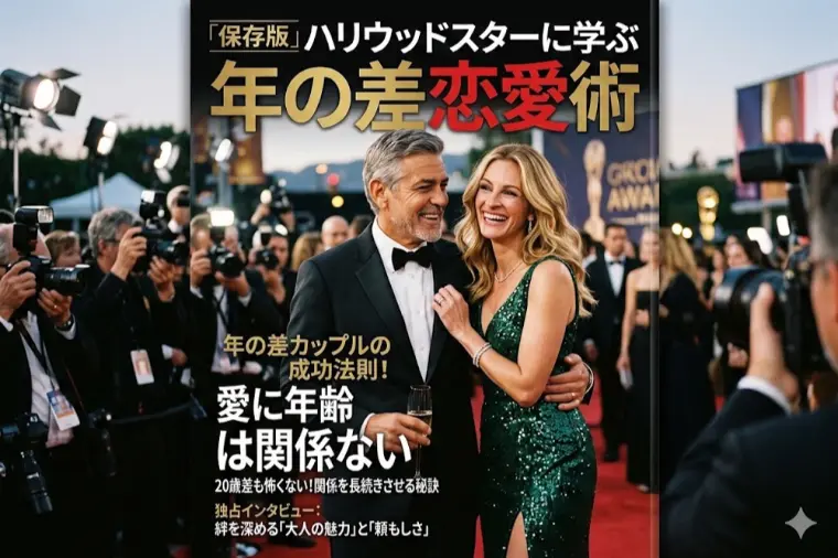 「保存版」ハリウッドスターに学ぶ年の差恋愛術