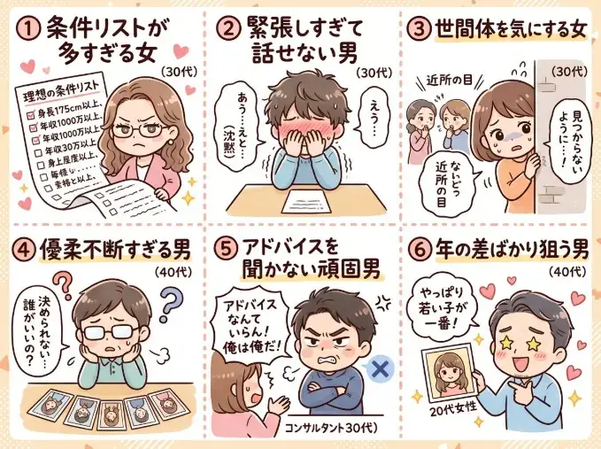 egao結婚相談所「「成婚を遠ざける困ったちゃん」6つの事例とその改善法」- 2