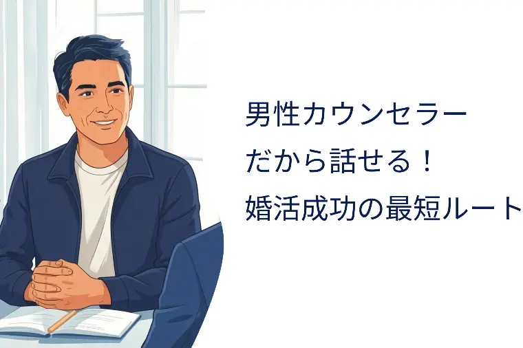男性カウンセラーだから話せる！婚活成功の最短ルート