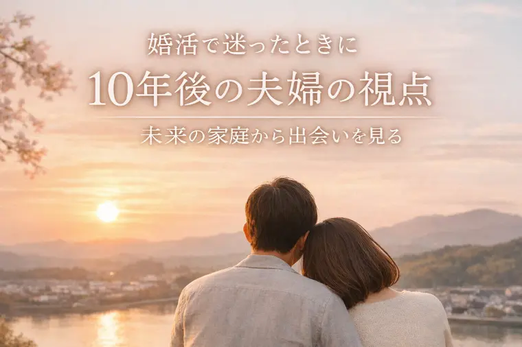 婚活で迷った時『10年後の夫婦の視点』を、未来からの啓示