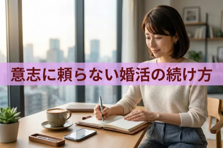 意志に頼らない婚活の続け方