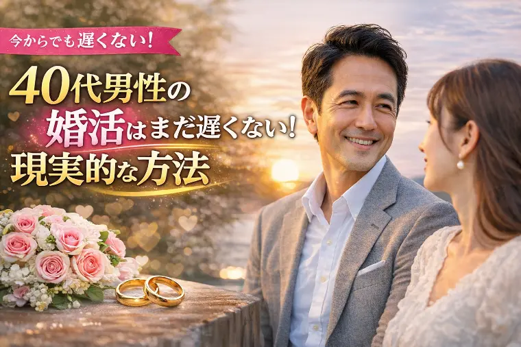 40代男性の婚活はまだ遅くない！現実的な方法