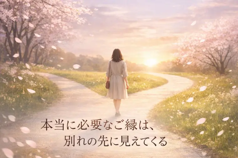 本当に必要なご縁は、別れの先に見えてくる
