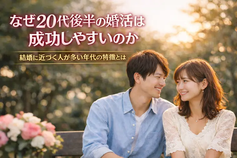なぜ20代後半の婚活は成功しやすいのか