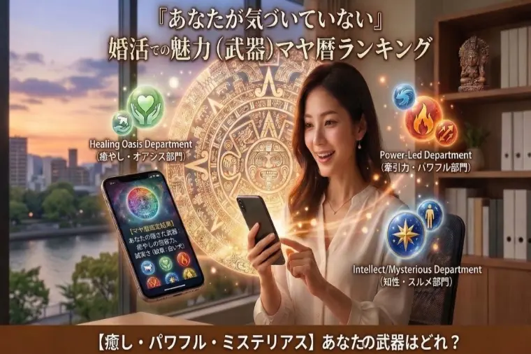 あなたの「婚活の隠れた魅力」マヤ暦部門別ランキング
