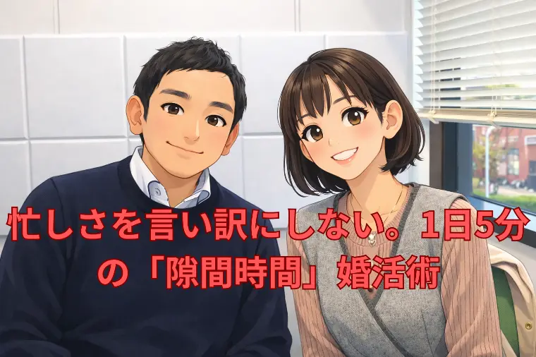 忙しさを言い訳にしない。1日5分の「隙間時間」婚活術