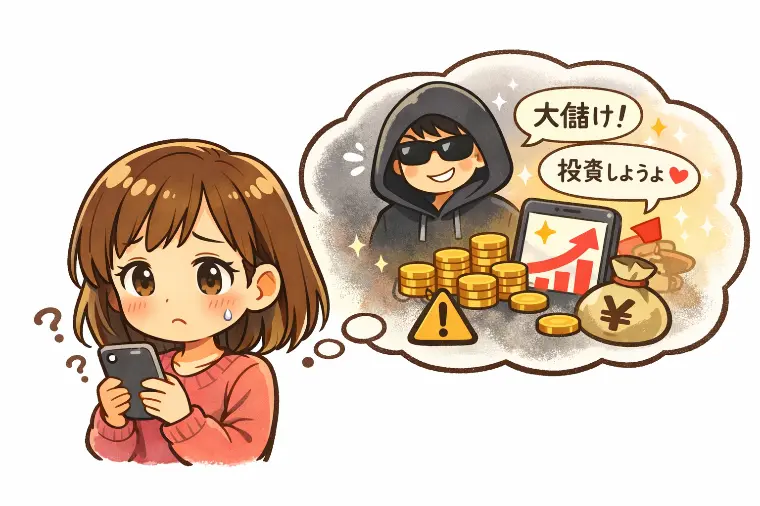🚨マッチングアプリで増えている「投資詐欺」にご注意