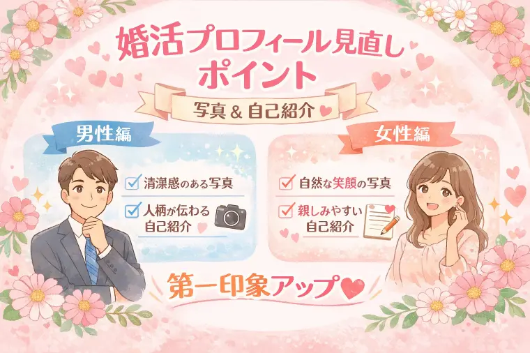 婚活プロフィールで差がつく写真と自己紹介の見直しポイント