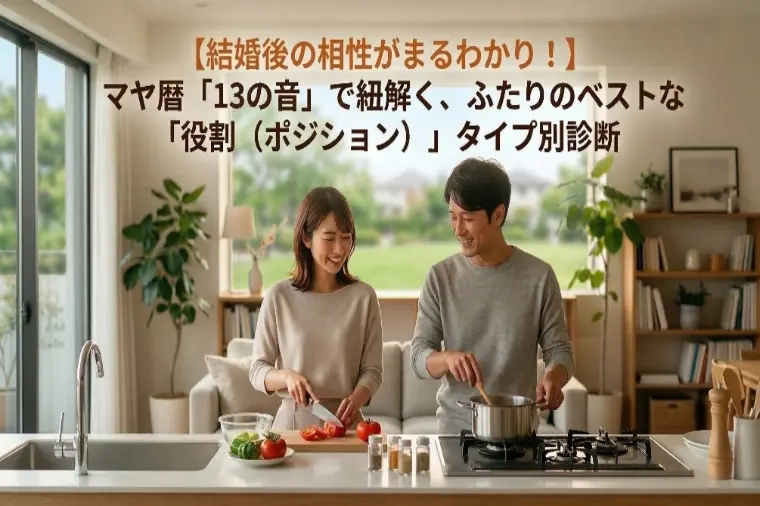 【マヤ暦】13の音でわかる結婚後の相性！ふたりの役割診断