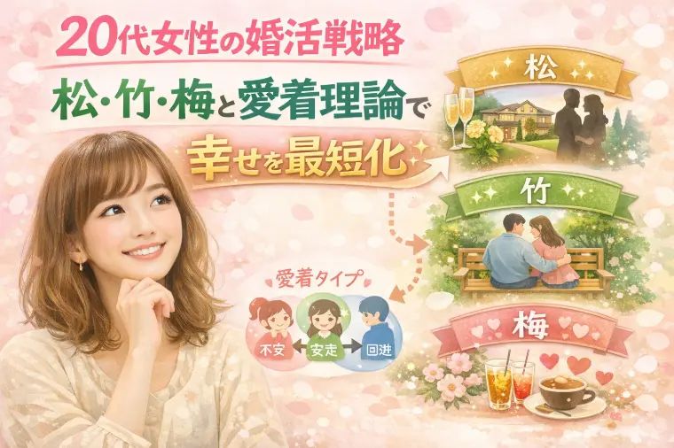 20代女性の婚活戦略～松・竹・梅と愛着理論で幸せを最短化