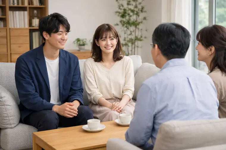 ご両親への挨拶の模擬練習をしました！