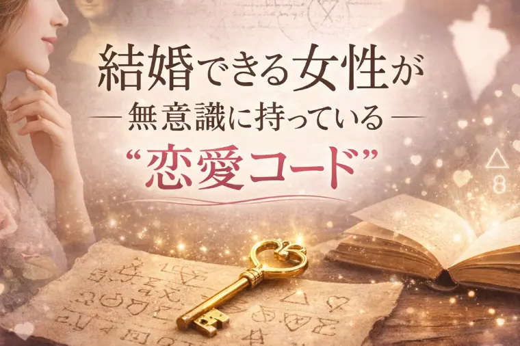 結婚できる女性が無意識に持っている『恋愛コード』