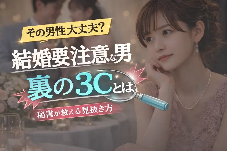 その男性、大丈夫？結婚要注意な男「裏の3C」とは