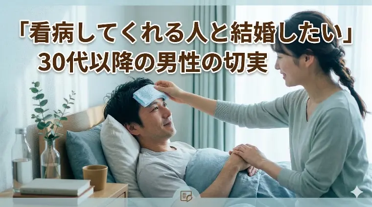「看病してくれる人と結婚したい」30代以降の男性の切実な