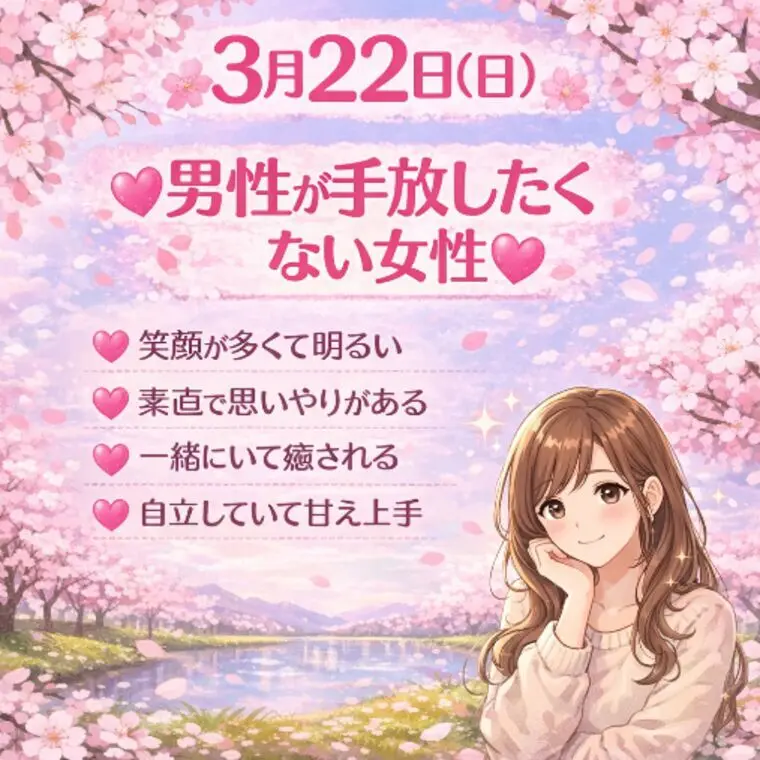 💕男性が手放したくない女性💕