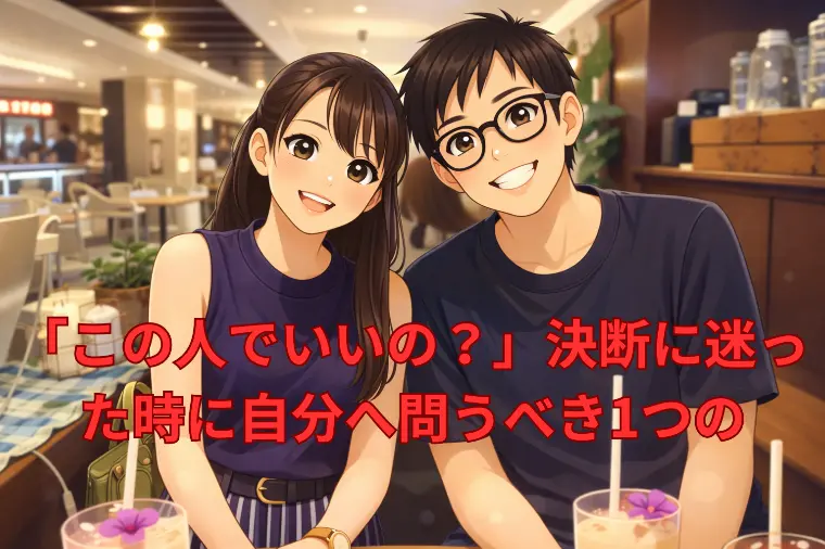 「この人でいいの？」決断に迷った時に自分へ問うべき1つの