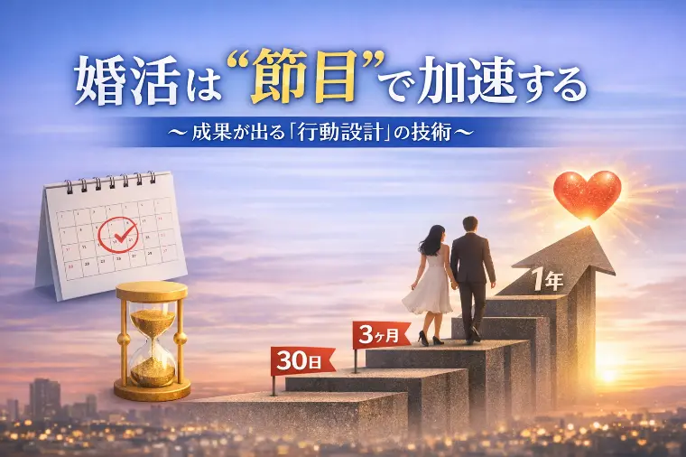 婚活は“節目”で加速する～成果が出る『行動設計』の技術～
