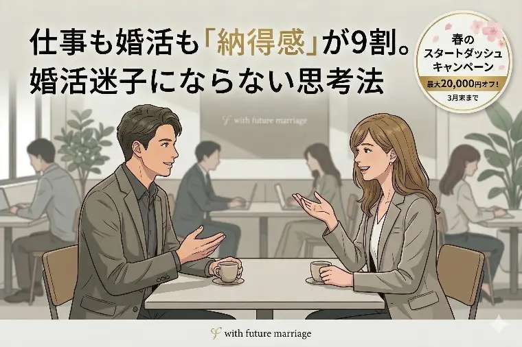 仕事も婚活も「納得感」が9割。婚活迷子にならない思考法