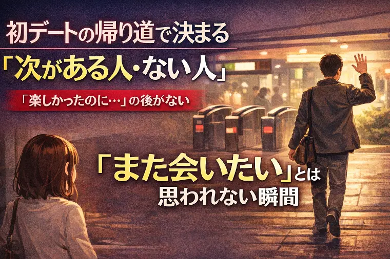 初デートの帰り道で決まる、次がある人・ない人