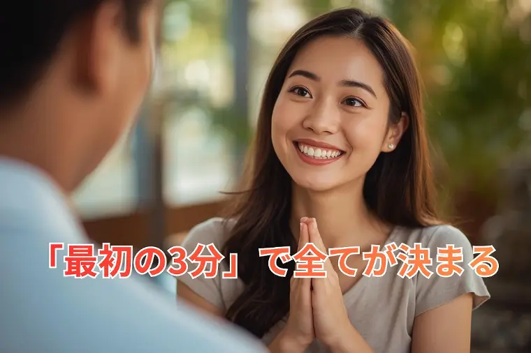 婚活で選ばれる人は"最初の3分"で何が違うのか