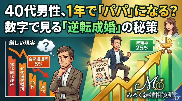 40代男性、1年で「パパ」になる？数字で見る逆転の秘策