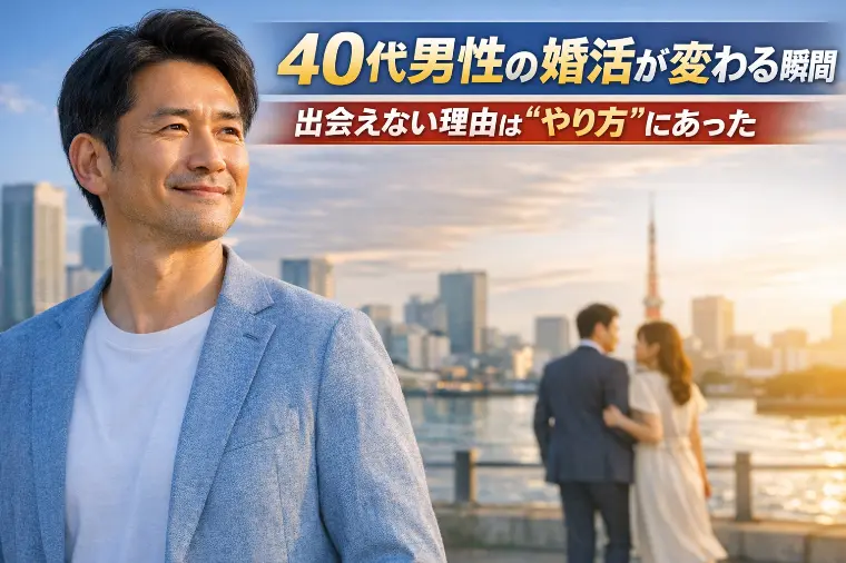 40代男性の婚活が変わる瞬間