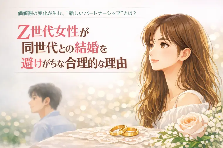 Z世代女性が、同世代との結婚を避けがちな合理的な理由