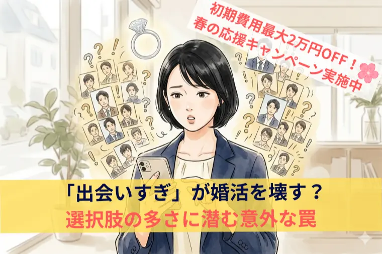 「出会いすぎ」が婚活を壊す？選択肢の多さに潜む意外な罠