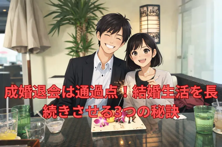 成婚退会は通過点！結婚生活を長続きさせる3つの秘訣