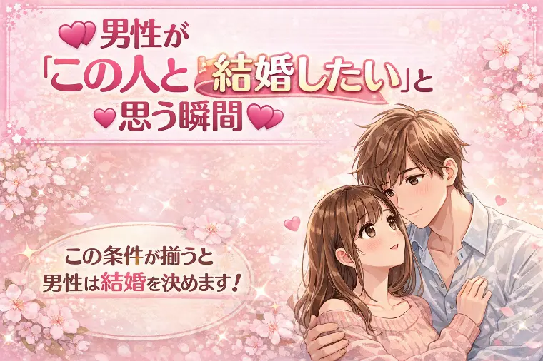 💕男性が「この人と結婚したい」と思う瞬間💕