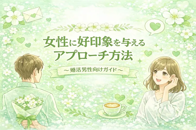 好印象なアプローチ♡男性向け婚活術