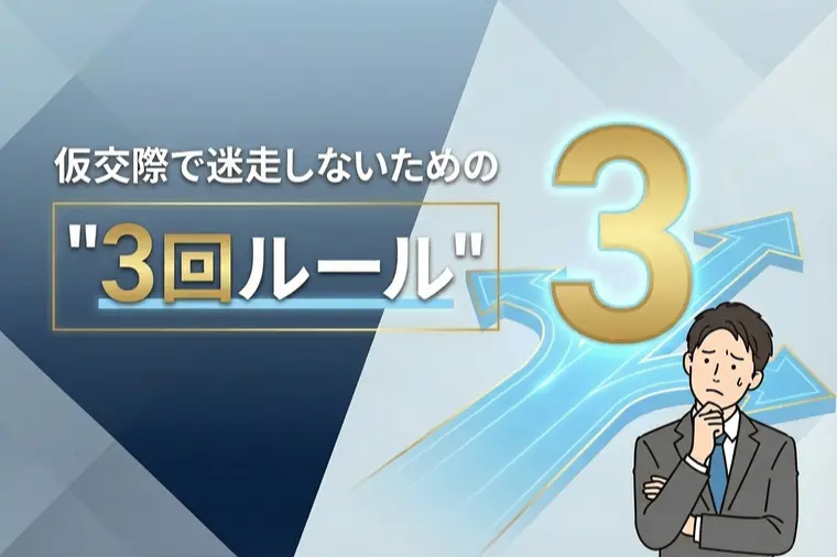 仮交際で迷走しないための“3回ルール”　