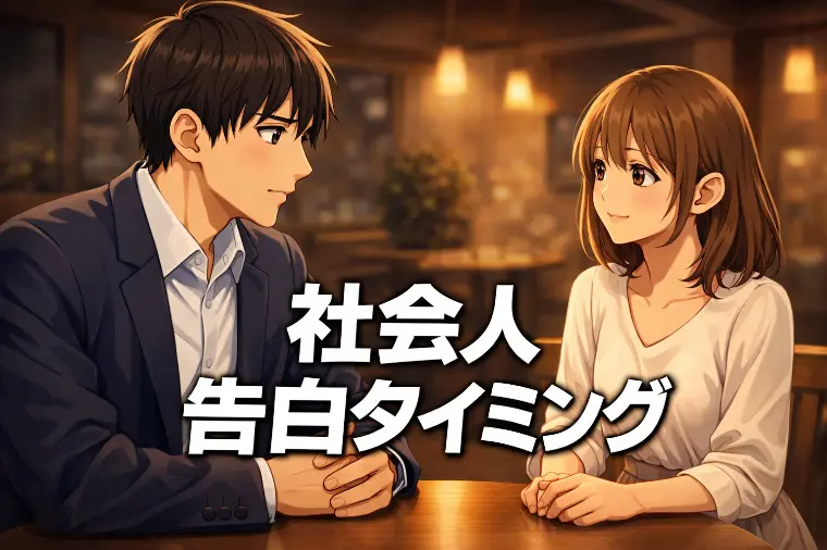社会人の告白タイミングいつ？出会って1ヶ月で付き合う方法
