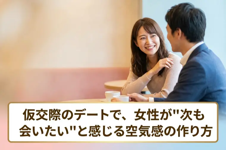 デートで、女性が“次も会いたい”と感じる空気感の作り方