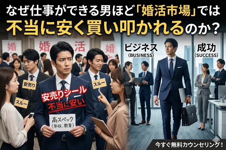 なぜ仕事ができる男ほど婚活市場では不当に安く買い叩かれる