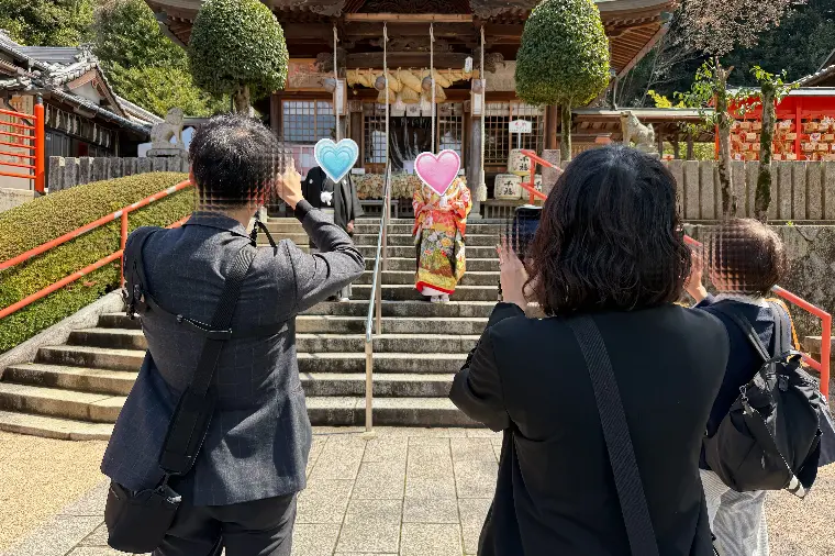 幸せの連鎖を。春爛漫の妙見神社でフォトウェディング撮影♡
