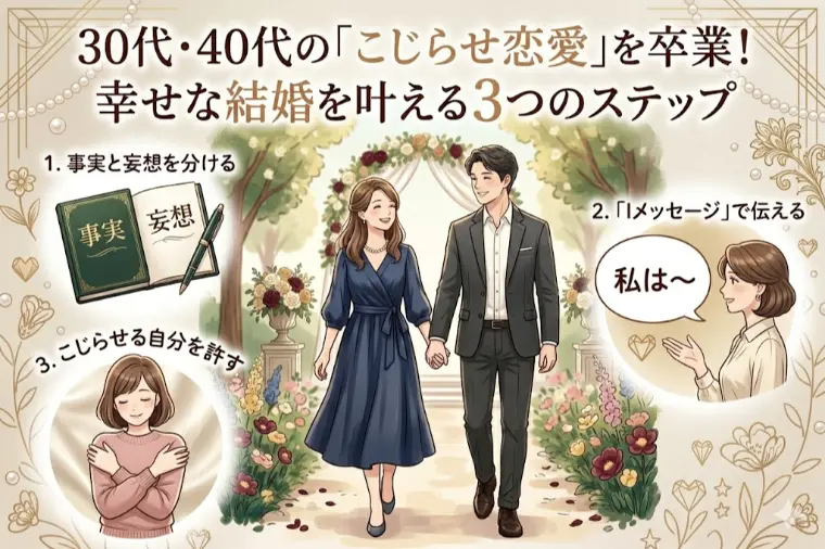 30代・40代の「こじらせ恋愛」卒業！幸せな結婚を叶える